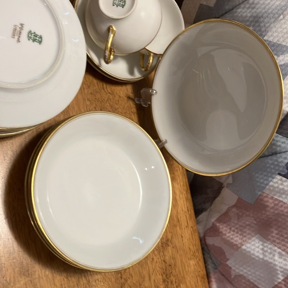 Limoge France , beautiful china edged in gold. Coffee/ dessert set for 4-6 , 30 - Picture 14 of 16